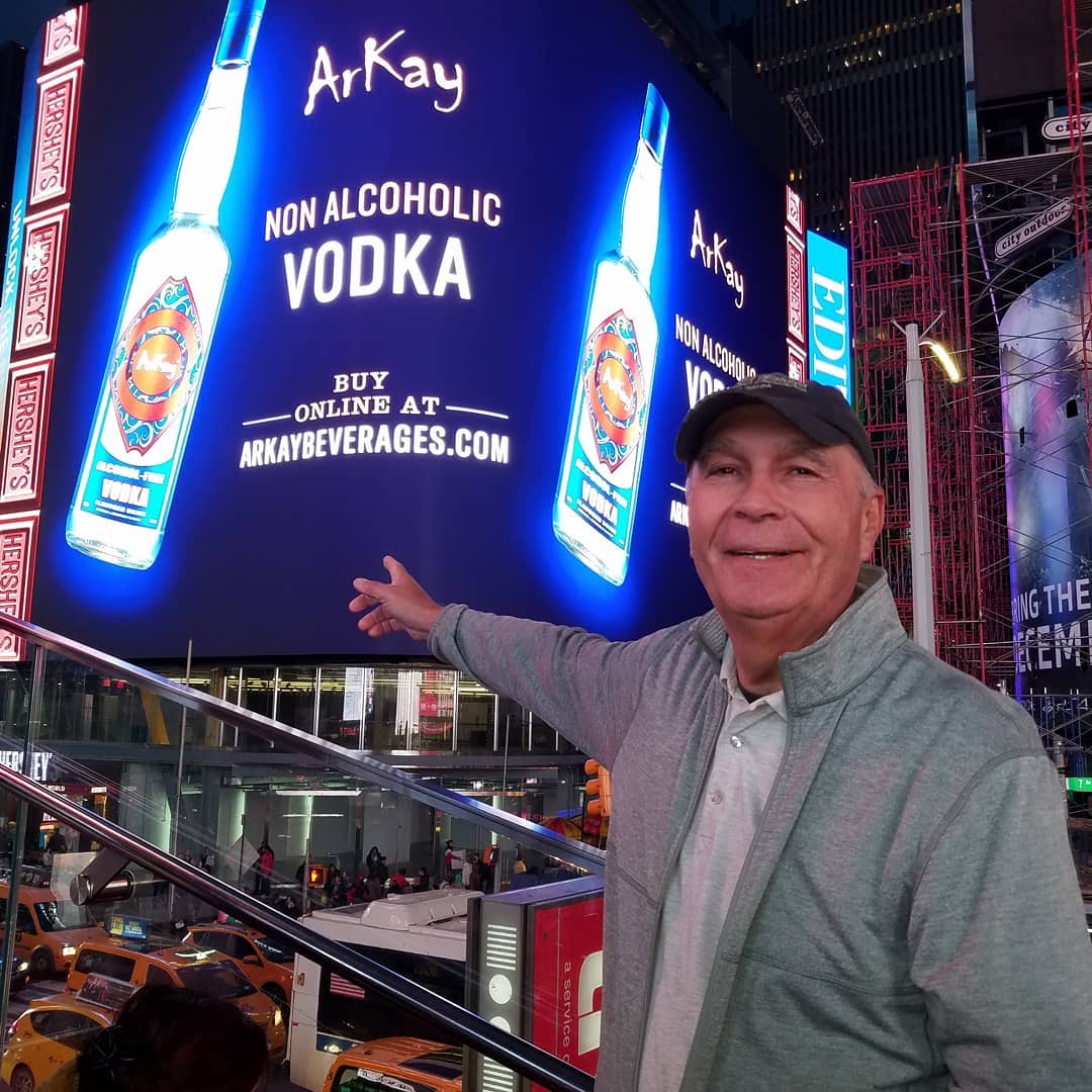 Arkay alcohol-free vodka bottle