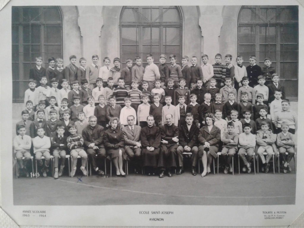 Reynald Vito Grattagliano with his school classmates